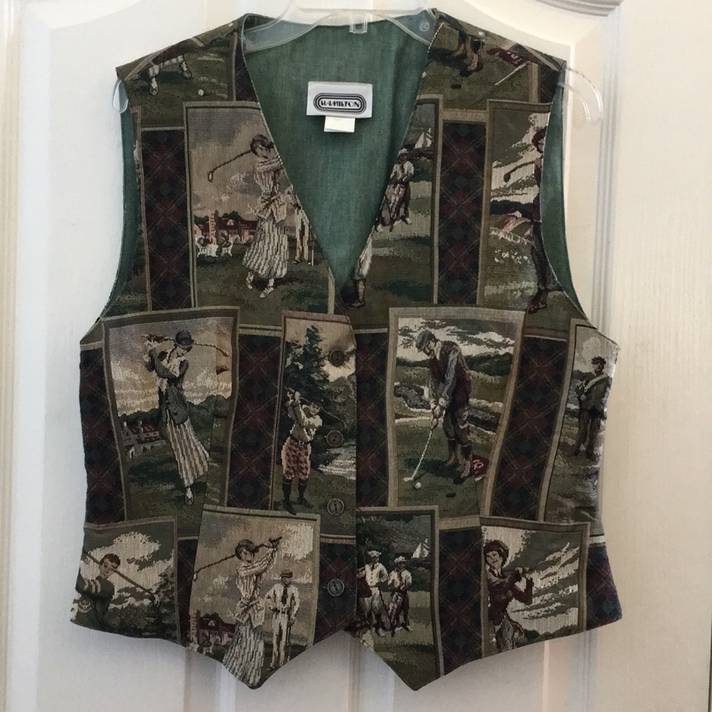 FINAL MARKDOWN Ladies’ Tapestry Nostalgic Golf-look Vest medium